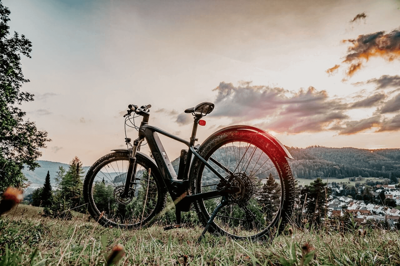 E-Bike in der Natur